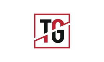 lettre tg logo pro fichier vectoriel vecteur pro