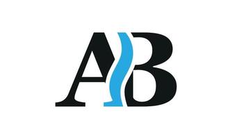 lettre ab logo pro fichier vectoriel vecteur pro