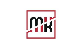 lettre mk logo pro fichier vectoriel vecteur pro