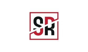 lettre sr logo pro fichier vectoriel vecteur pro