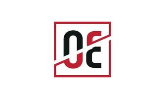 lettre oe logo pro fichier vectoriel vecteur pro