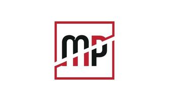 lettre mp logo pro fichier vectoriel vecteur pro