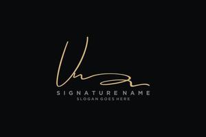 initiale vn lettre signature logo modèle design élégant logo signe symbole modèle vecteur icône