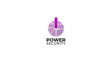 technologie de logo de sécurité de puissance pour votre entreprise, logo de bouclier pour la sécurité vecteur