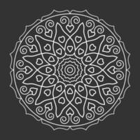 dessins décoratifs de mandala pour livre de coloriage vecteur