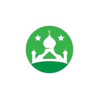 logo islamique, mosquée vecteur