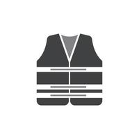 gilet de sauvetage gilet de natation icône design plat vecteur