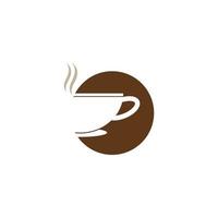 logo de grains de café vecteur