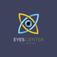 yeux centre vision modèle de conception de logo moderne pour marque ou entreprise et autre vecteur