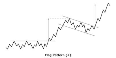 motif drapeau - blanc et noir vecteur