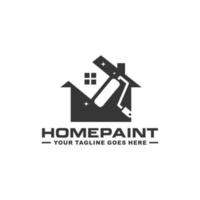 vecteur de conception de logo de peinture à la maison