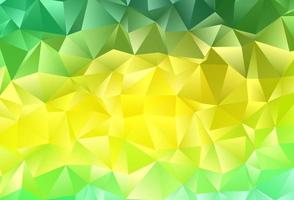 mise en page low poly vecteur vert clair, jaune.