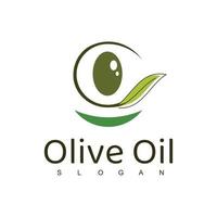 modèle de conception de logo d'huile d'olive vecteur