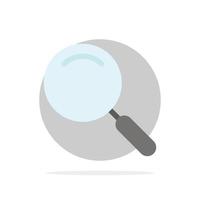 loupe générale magnifier recherche abstrait cercle fond plat couleur icône vecteur