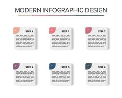 présentation d'entreprise de conception d'éléments infographiques modernes vecteur