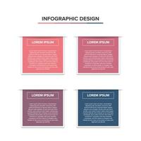 Présentation du modèle de conception plate infographique elegan vecteur