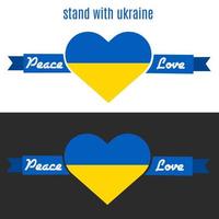 vecteur d'illustration du stand avec l'ukraine, amour pour l'ukraine parfait pour l'affiche, etc.