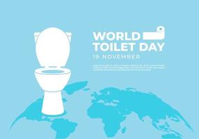 fond de la journée mondiale des toilettes célébrée le 19 novembre. vecteur
