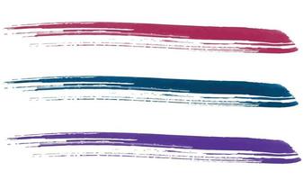 conception abstraite moderne peinte à la main avec étiquette de tache aquarelle coup de pinceau bleu, rose, violet vecteur