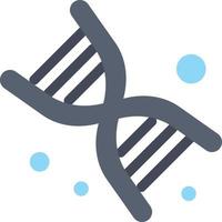 modèle de bannière d'icône de vecteur d'icône de couleur plate de technologie de génétique d'adn bio
