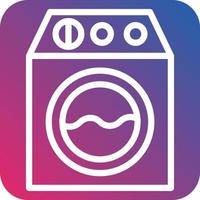 style d'icône de machine à laver vecteur