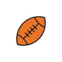 modèle de conception d'icône de football américain coloré vecteur