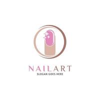 nail art icône vector logo modèle illustration design