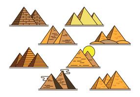 Icônes vectorielles piramide vecteur
