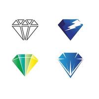 modèle de logo de diamant vecteur