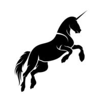 illustration de logo de licorne forte vecteur