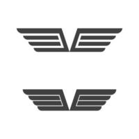 vecteur de modèle de logo de faucon d'aile