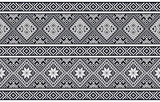 motif ethnique géométrique abstrait noir et blanc occidental, amérindien onrental afrique. pour tapis, papier peint, vêtements, emballage, batik, tissu, carrelage, toile de fond, illustration vectorielle. mode de broderie. vecteur