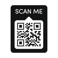 qr code cadre vecteur couleur noire