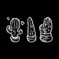 cactus doodle set illustration vectorielle vecteur