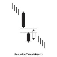 écart tasuki à l'envers - blanc et noir - rond vecteur