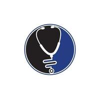 logo du stéthoscope. icône médicale. symbole de la santé vecteur