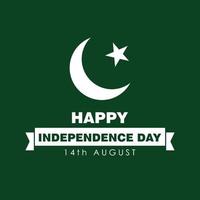 vecteur de conception de la fête de l'indépendance du pakistan