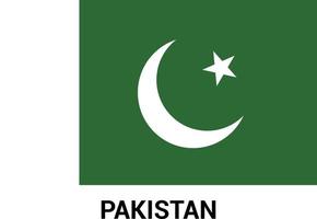 vecteur de conception de drapeaux pakistanais