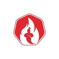 modèle de conception de logo de génie du feu. vecteur