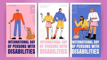 journée internationale des personnes handicapées vecteur