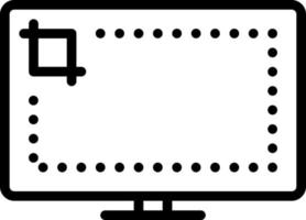 icône de ligne pour la capture vecteur