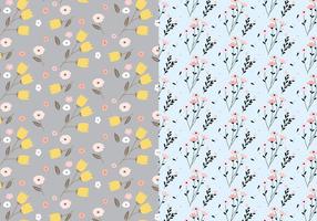 Motif floral en pastel vecteur