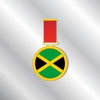 illustration du modèle de drapeau de la jamaïque vecteur