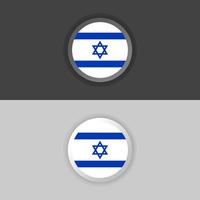 illustration du modèle de drapeau israélien vecteur