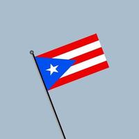 illustration du modèle de drapeau de porto rico vecteur