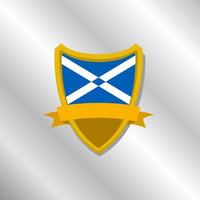 illustration du modèle de drapeau ecosse vecteur