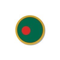 illustration du modèle de drapeau du bangladesh vecteur