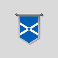 illustration du modèle de drapeau ecosse vecteur