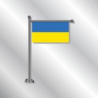 illustration du modèle de drapeau de l'ukraine vecteur