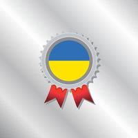 illustration du modèle de drapeau de l'ukraine vecteur